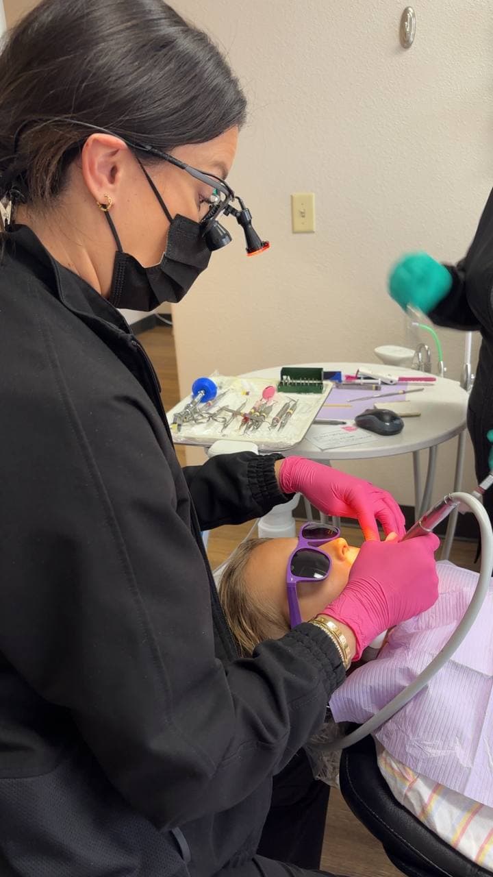 Close-up dental procedure supporting gum health at The Smile Suite